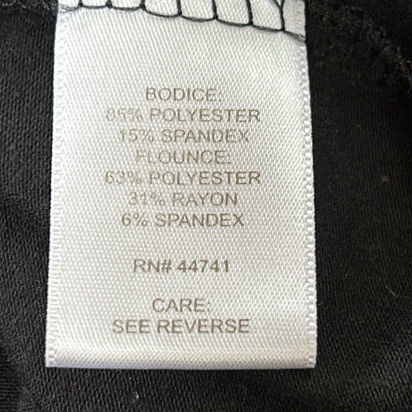 Alpine Design black tank dress with tucked bodice. Size Small.  Good condition. - Picture 3 of 10